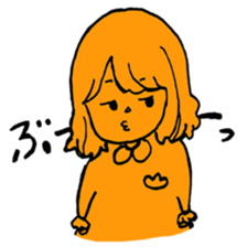 orange misa-chan sticker #10320429