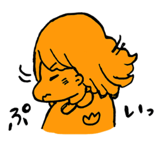 orange misa-chan sticker #10320430