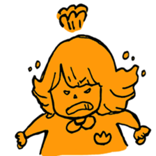 orange misa-chan sticker #10320431