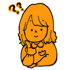 orange misa-chan sticker #10320432