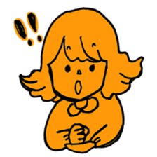 orange misa-chan sticker #10320434