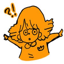 orange misa-chan sticker #10320435