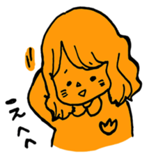 orange misa-chan sticker #10320438