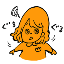 orange misa-chan sticker #10320445