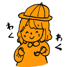 orange misa-chan sticker #10320448