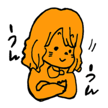 orange misa-chan sticker #10320449