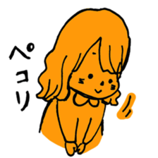 orange misa-chan sticker #10320450
