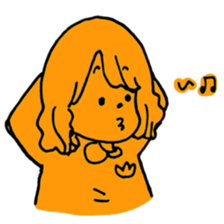 orange misa-chan sticker #10320451