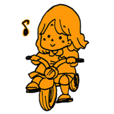orange misa-chan sticker #10320455