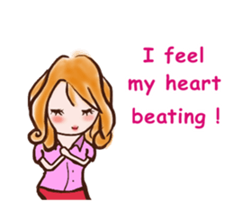 female employees' talk sticker #10320547