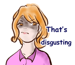 female employees' talk sticker #10320577