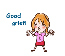 female employees' talk sticker #10320581