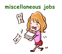 female employees' talk sticker #10320587