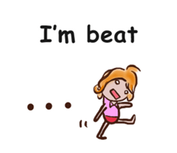 female employees' talk sticker #10320589