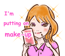 female employees' talk sticker #10320593