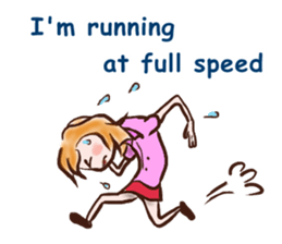 female employees' talk sticker #10320597