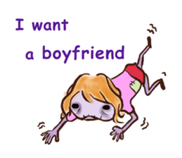 female employees' talk sticker #10320599