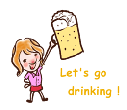 female employees' talk sticker #10320603