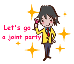 female employees' talk sticker #10320605