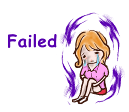 female employees' talk sticker #10320610