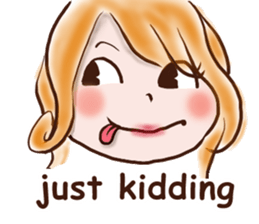 female employees' talk sticker #10320611