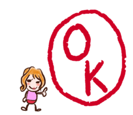 female employees' talk sticker #10320612