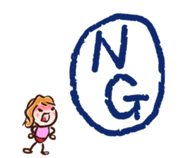 female employees' talk sticker #10320613