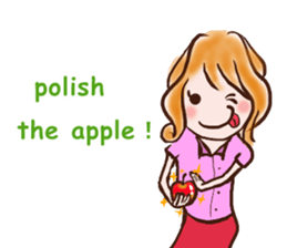 female employees' talk sticker #10320614