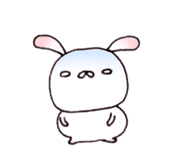 Cute child rabbit sticker #10321224