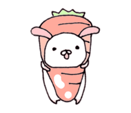 Cute child rabbit sticker #10321235