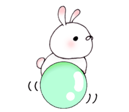 Cute child rabbit sticker #10321243