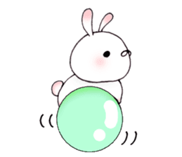 Cute child rabbit sticker #10321243
