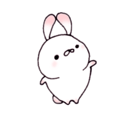 Cute child rabbit sticker #10321245