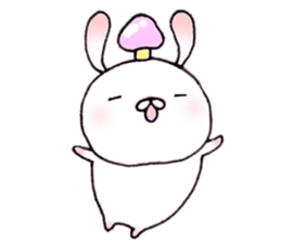 Cute child rabbit sticker #10321247