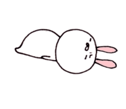 Cute child rabbit sticker #10321253