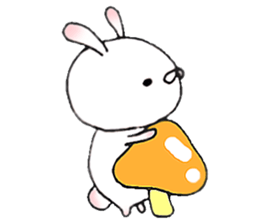 Cute child rabbit sticker #10321254