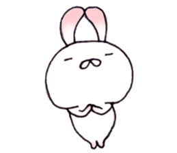 Cute child rabbit sticker #10321255