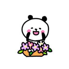 Smiling panda 2 sticker #10322421