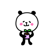 Smiling panda 2 sticker #10322422