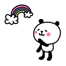 Smiling panda 2 sticker #10322428