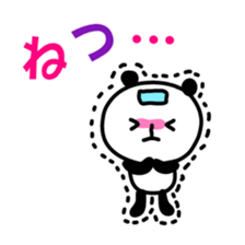 Smiling panda 2 sticker #10322436