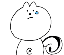 The squirrel which is a protruding navel by koja sticker #10322968