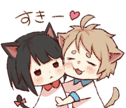 dog&cat(dogboy side) sticker #10323411