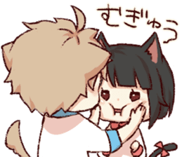 dog&cat(dogboy side) sticker #10323412