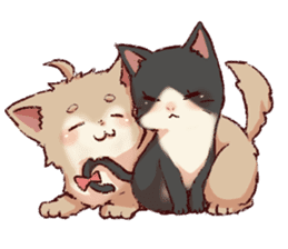 dog&cat(catgirl side) sticker #10323535