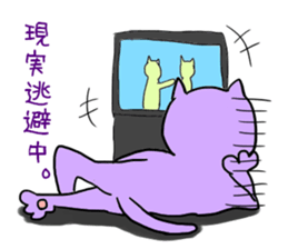 Cat to discoloration sticker #10324054