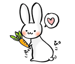 a kawaii rabbit sticker #10324368