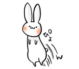 a kawaii rabbit sticker #10324370