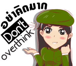 lady Police/Soldier thailand v.Eng/Isan sticker #10325642