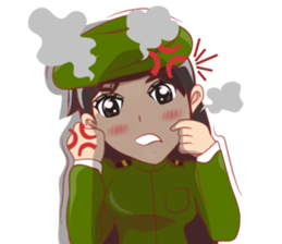 lady Police/Soldier thailand v.Eng/Isan sticker #10325648